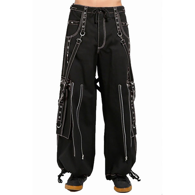 Back Up Skull Bondage Pants White