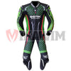 BERIK GREEN BLACK MOTORBIKE RACING LEATHER SUIT