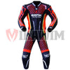 BERIK RED BLACK MOTORBIKE RACING LEATHER SUIT