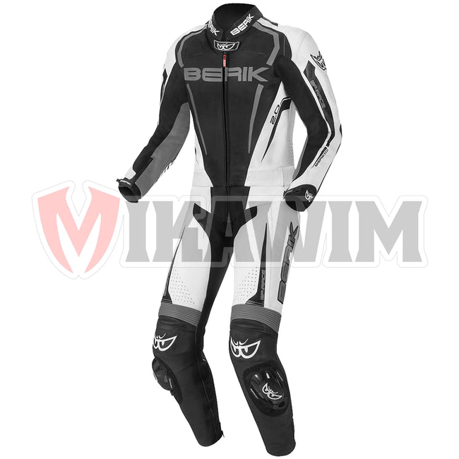 BERIK 2.0 BLACK MOTORBIKE RACING LEATHER SUIT