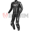 BERIK BLACK WHITE MOTORBIKE RACING LEATHER SUIT