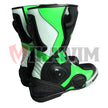 Suzuki Green Black Motorbike Racing Boots