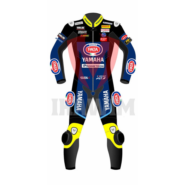 YAMAHA WSBK 2023 MOTORBIKE RACING LEATHER SUIT