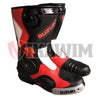 Suzuki Red Black Motorbike Racing Boots