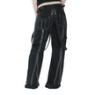 Bondage pants with zipper on the pockets made of 100% strong cotton