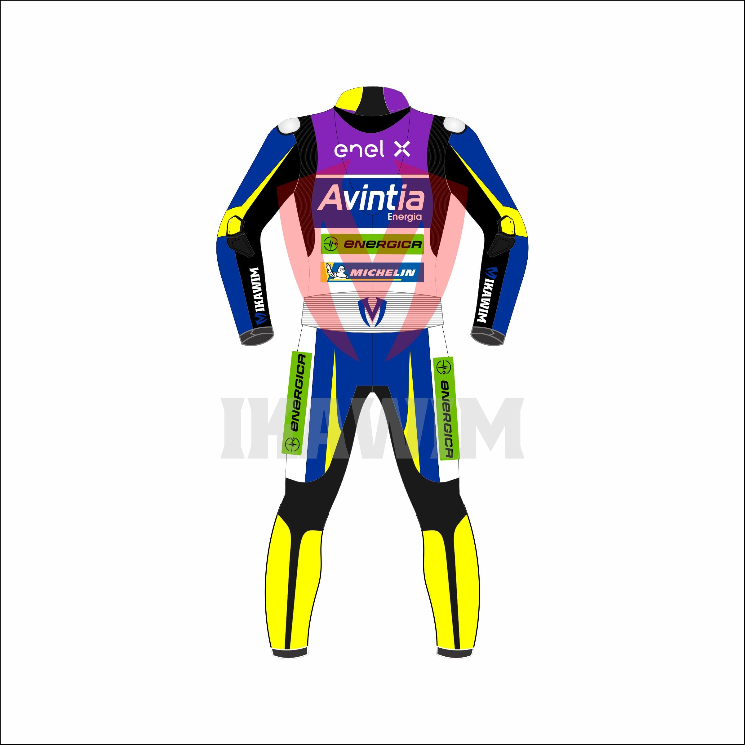 Enel x 2021 Motrobike Racing Leather Suit