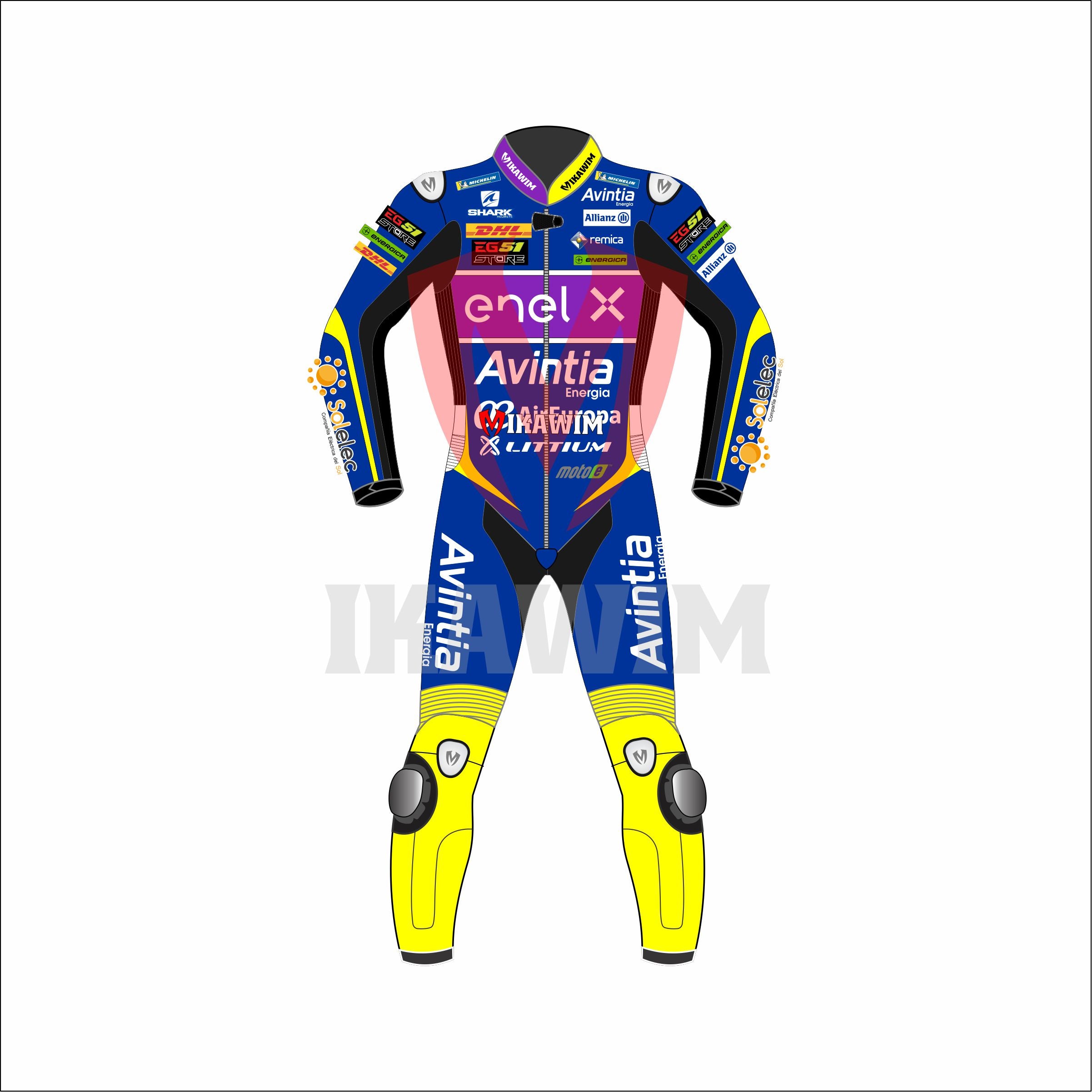 Enel x 2021 Motrobike Racing Leather Suit