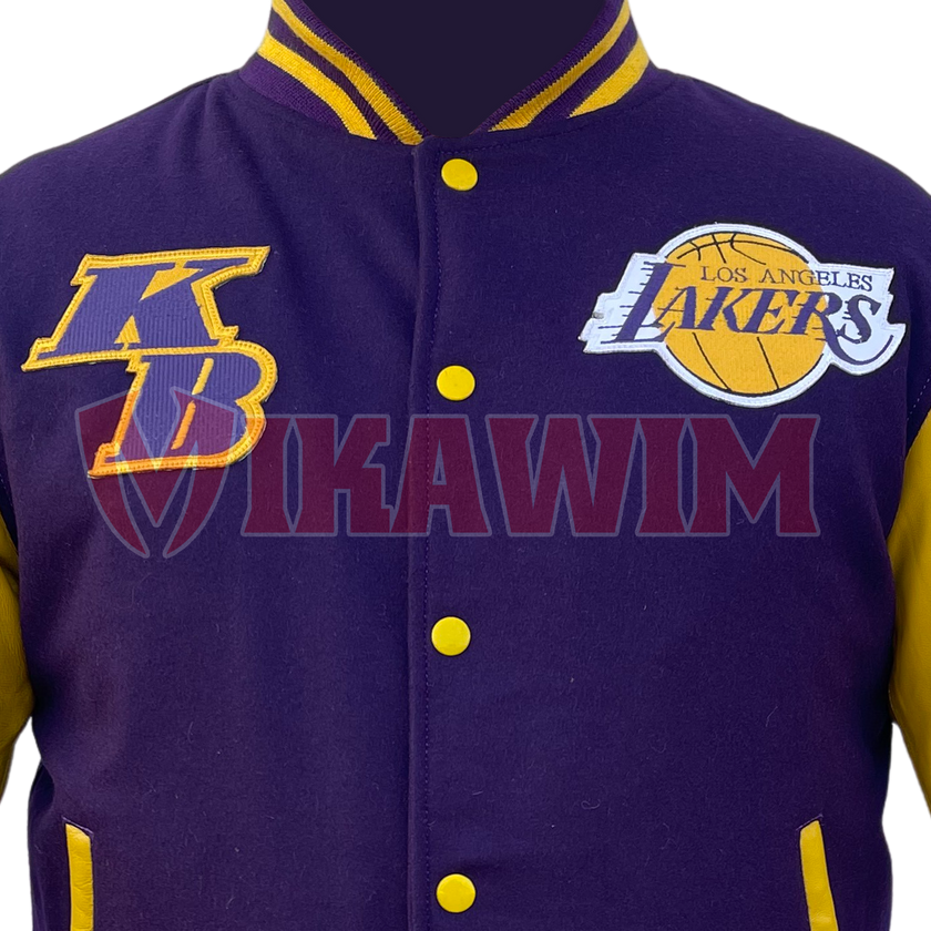 Kobe Bryant Los Angeles Lakers Basketball Varsity Wool Jacket Letterman Bomber