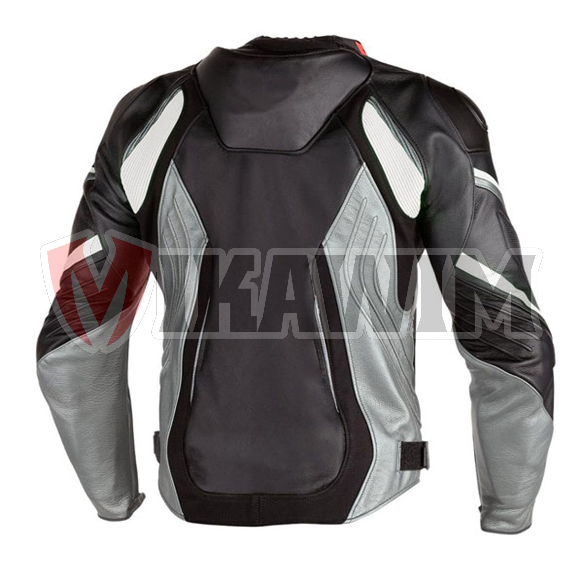 Black Motorbike Racing Leather Jacket