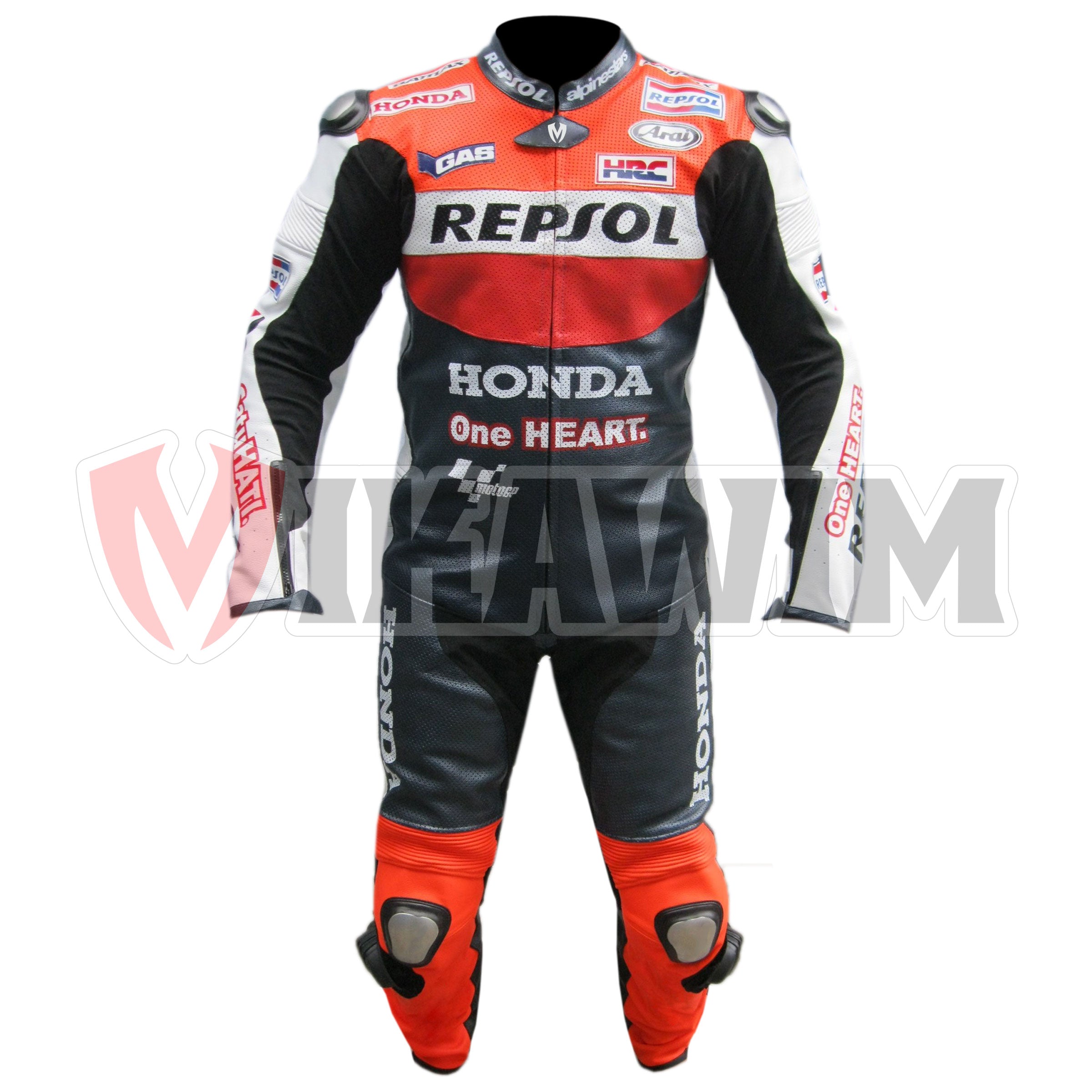 Casey Stoner Honda Repsol One Heart 2011 Motorbike Racing Leather Suit