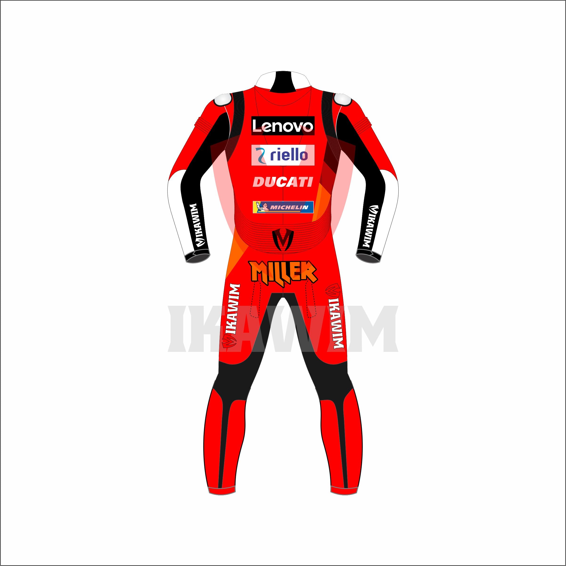 DUCATI JACK MILLER 2021 MOTOR BIKE RACING SUIT