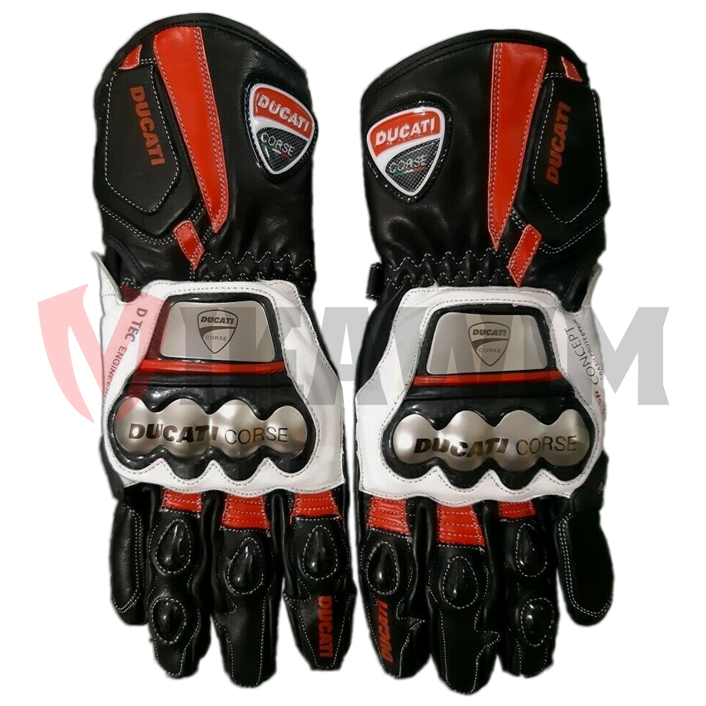 Ducati Corse 2021 Motorbike Racing Leather Gloves