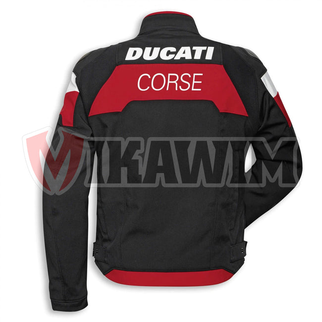 Ducati Corse Tex C5 Motorbike Racing Leather Jacket