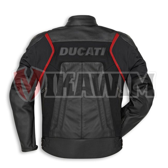 Ducati Fighter C1 Motorbike Racing Leather Jacket