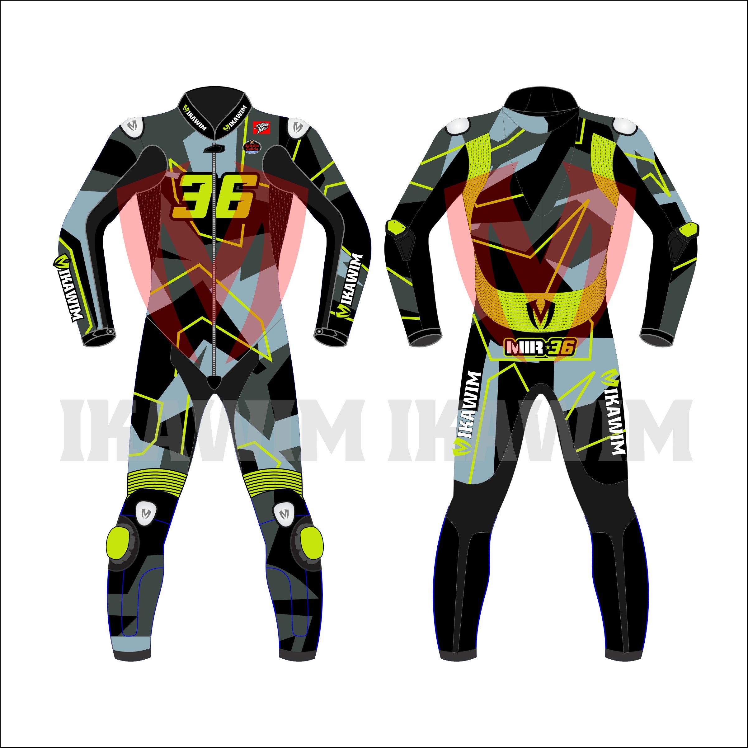 JOAN MIR HONDA WINTER TEST 2023 MOTORBIKE RACING LEATHER SUIT