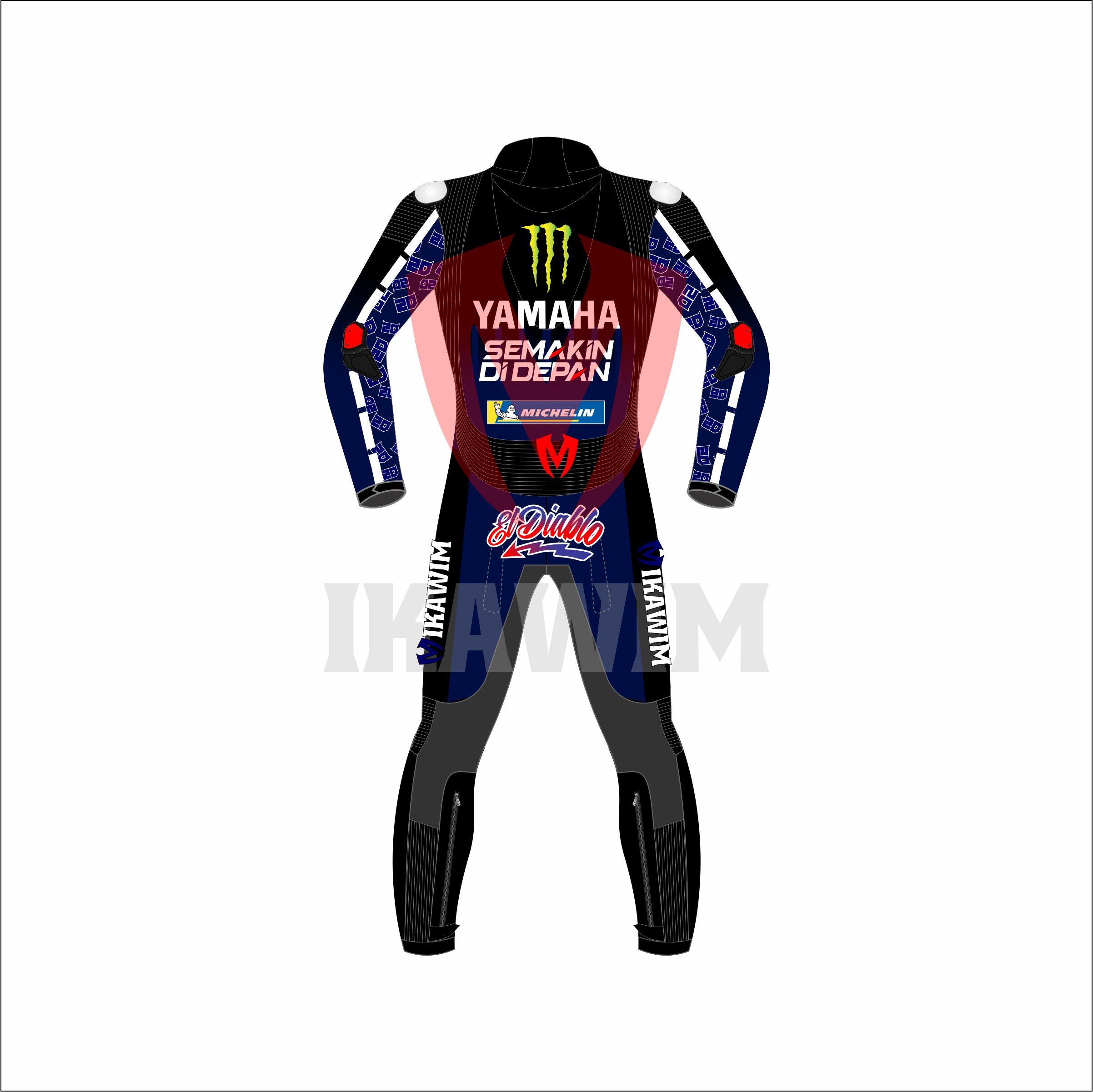 Fabio Quartararo Monster Energy 2021 Motorbike Racing Leather Suit