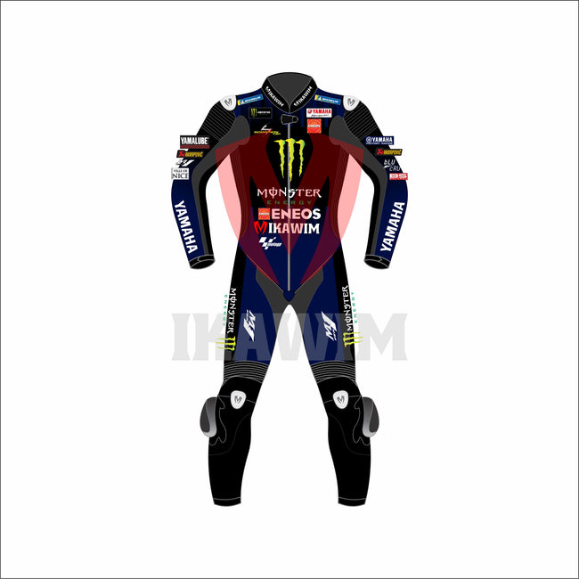 Fabio Quartararo Monster Energy 2021 Motorbike Racing Leather Suit