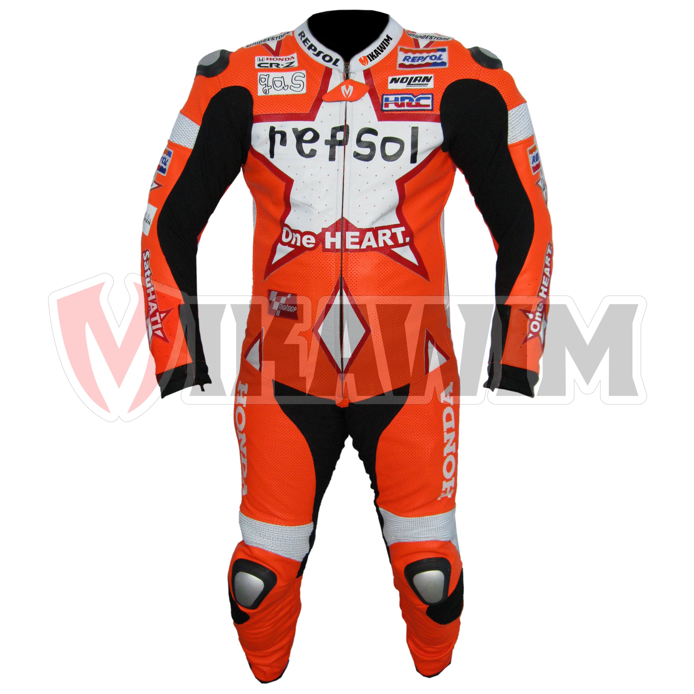 Honda Repsol 100 Wins Motorbike Racing Leather Suit