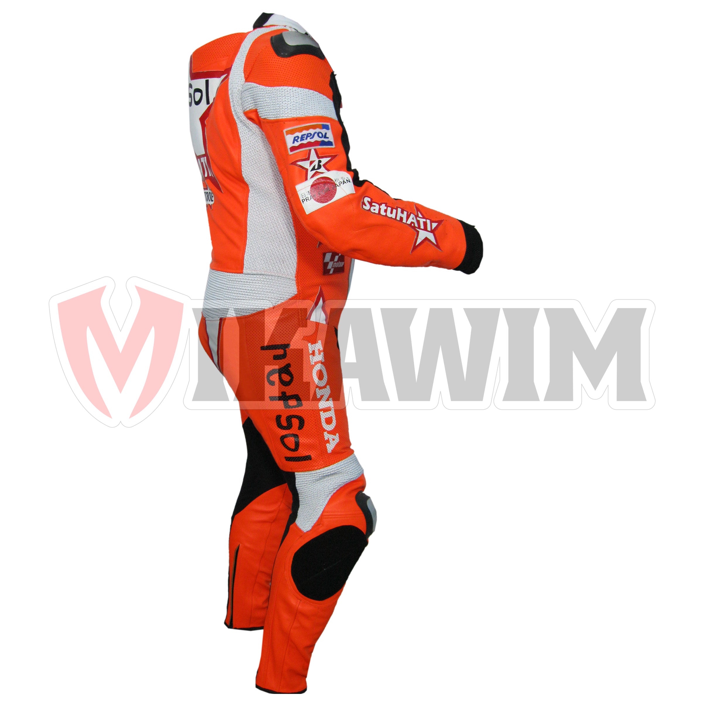 Honda Repsol 100 Wins Motorbike Racing Leather Suit