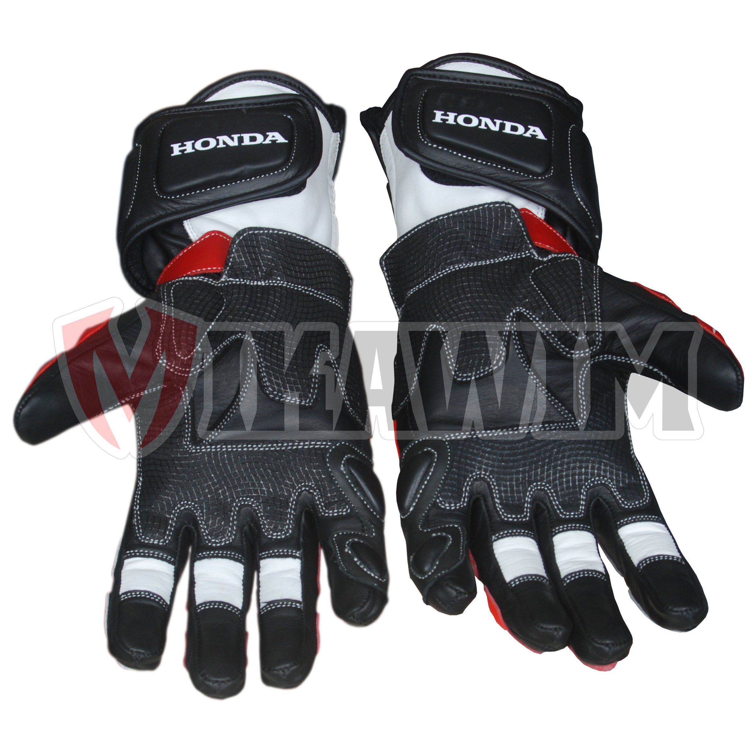 Honda Repsol Motorbike Racing Leather Gloves