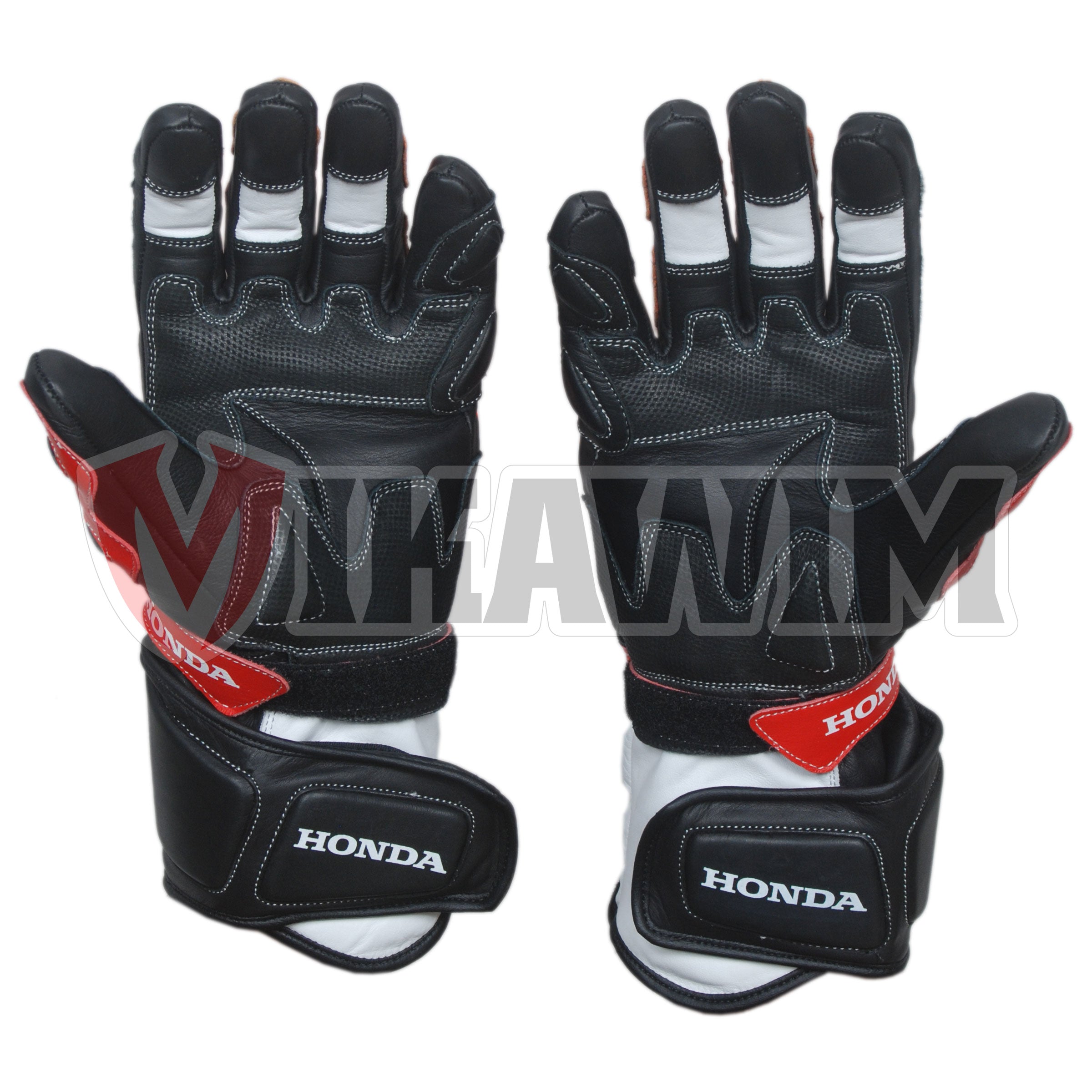 Honda Repsol Motorbike Racing Leather Gloves