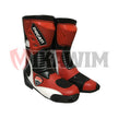 Ducati Red Black Motorbike Racing Boots