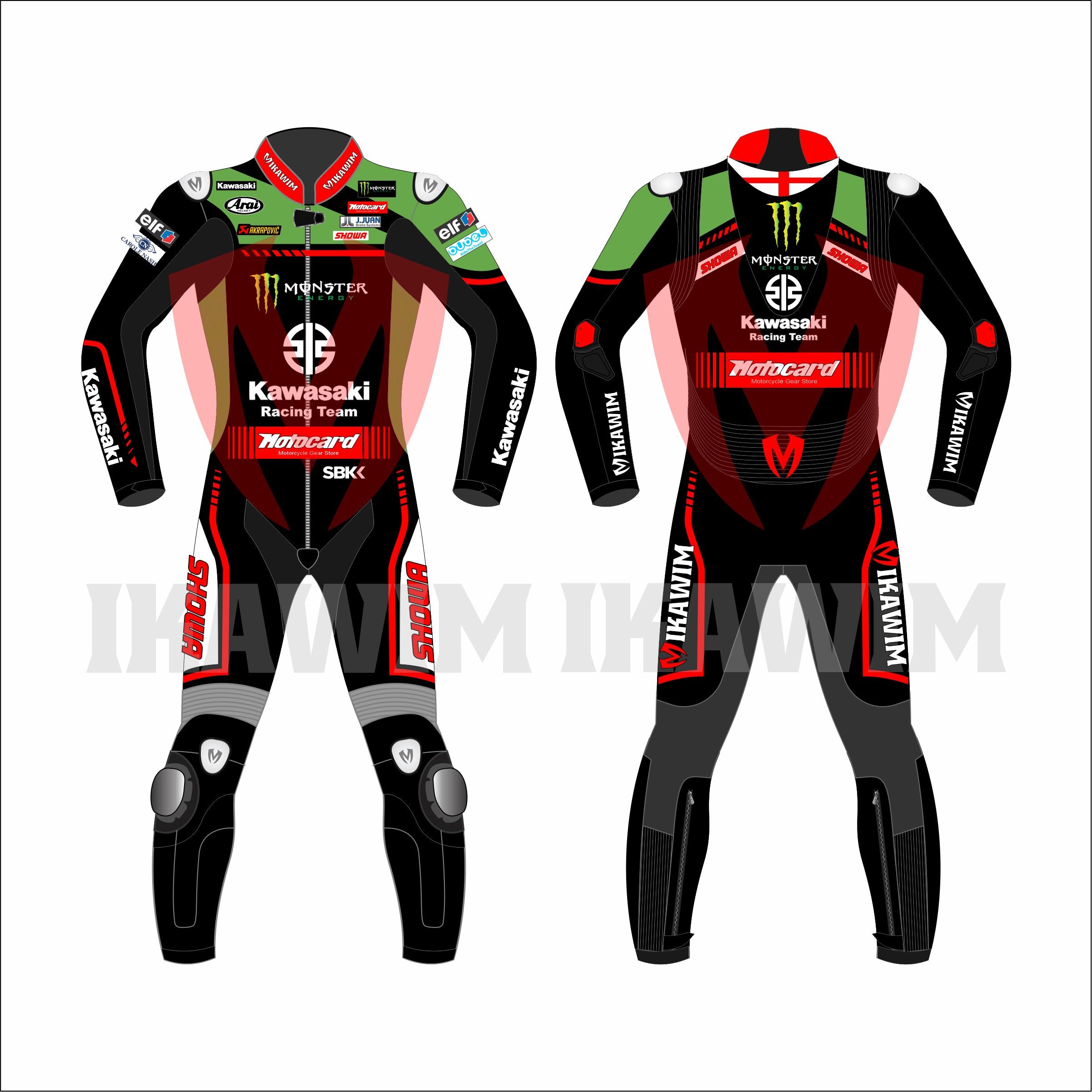 Jonathan Rea Suit Kawasaki Motrobike Racing Leather Suit