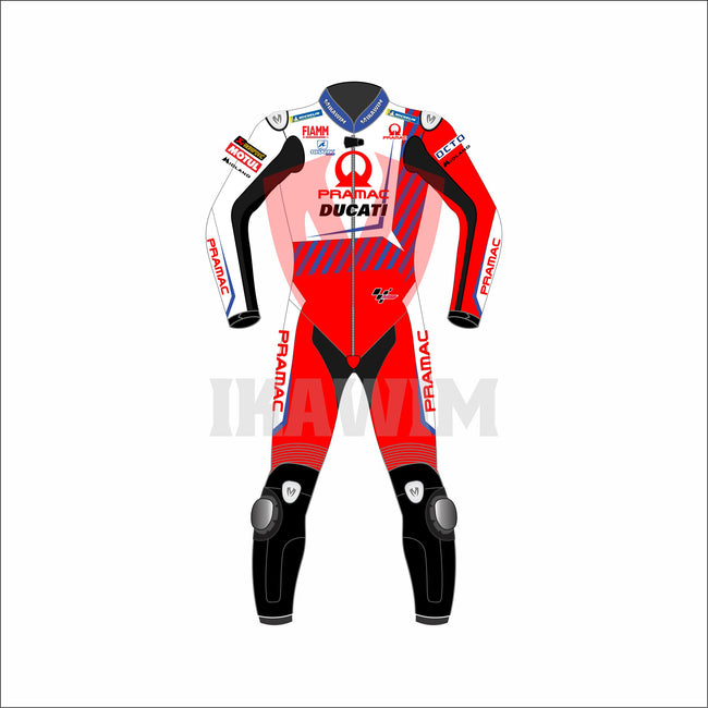 Johann Zarco Ducati Paramac Motorbike racing leather suit 2021