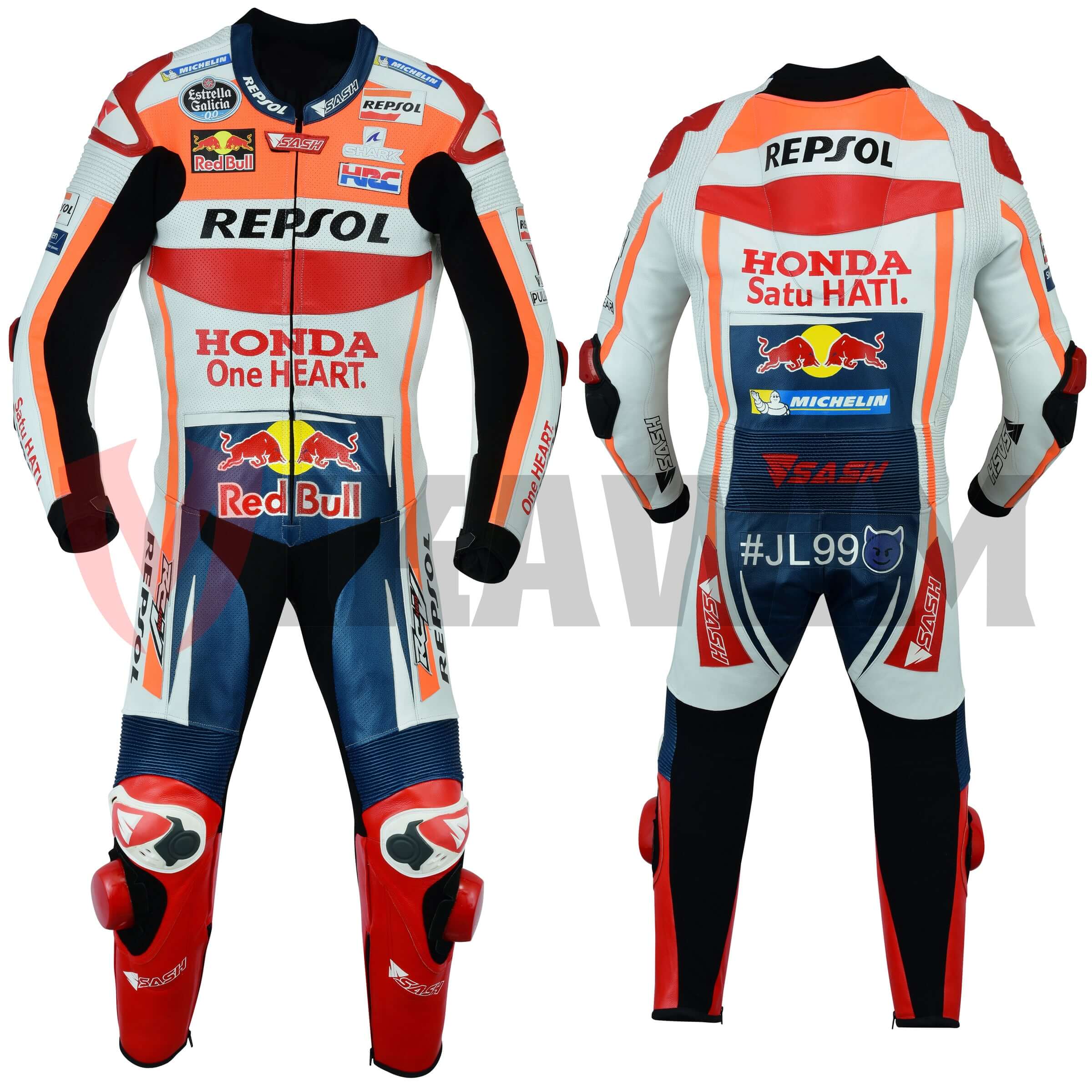 Jorge Lorenzo Honda Repsol MotoGp 2019 Motorbike Racing Leather Suit