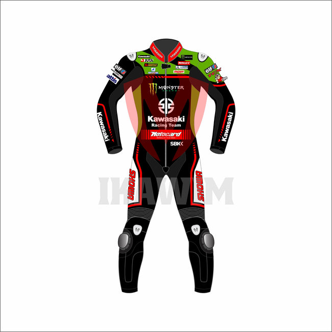 Kawasaki Alex Lowes WSBK 2021 Motrobike Racing Leather Suit