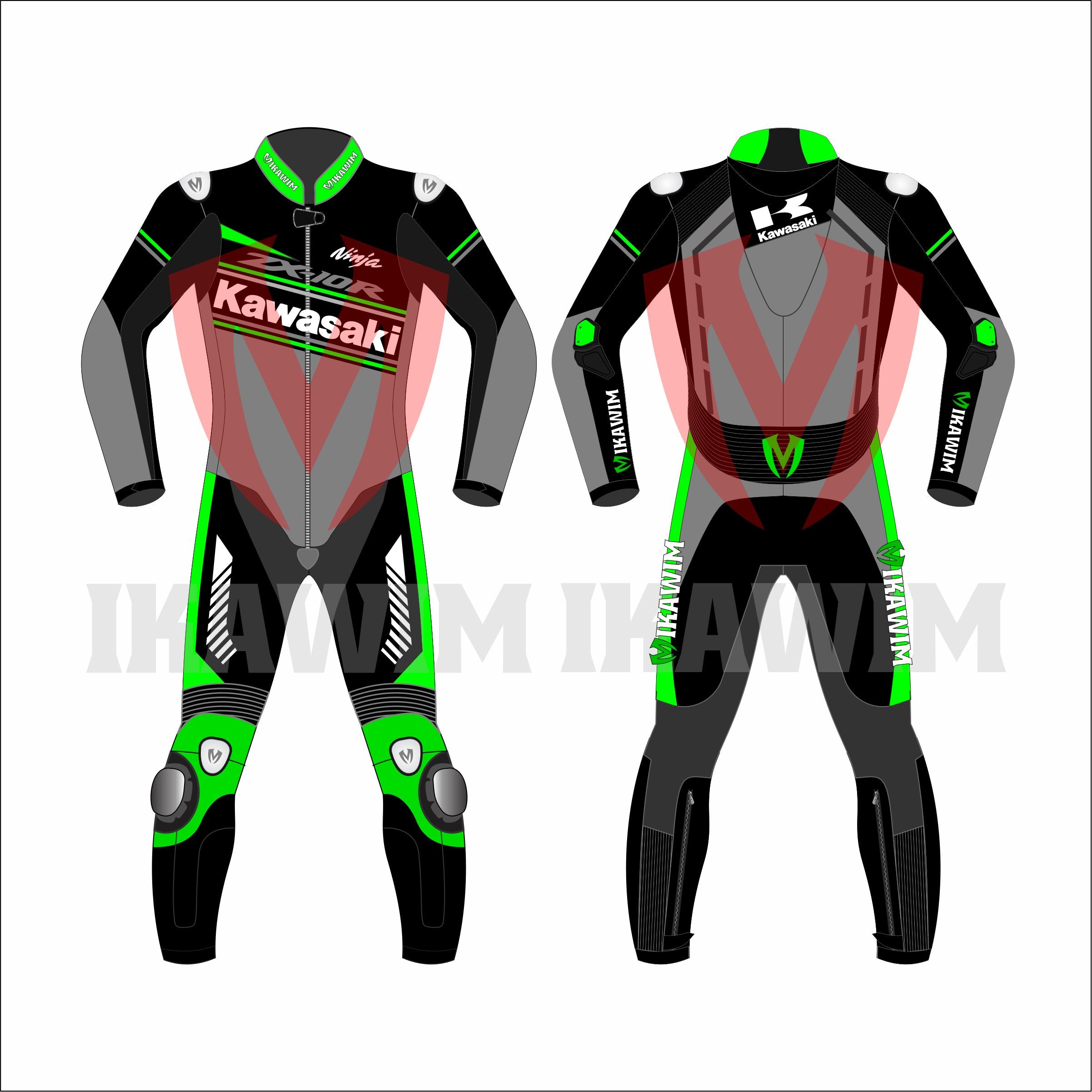 Kawasaki 2021 Motrobike Racing Leather Suit