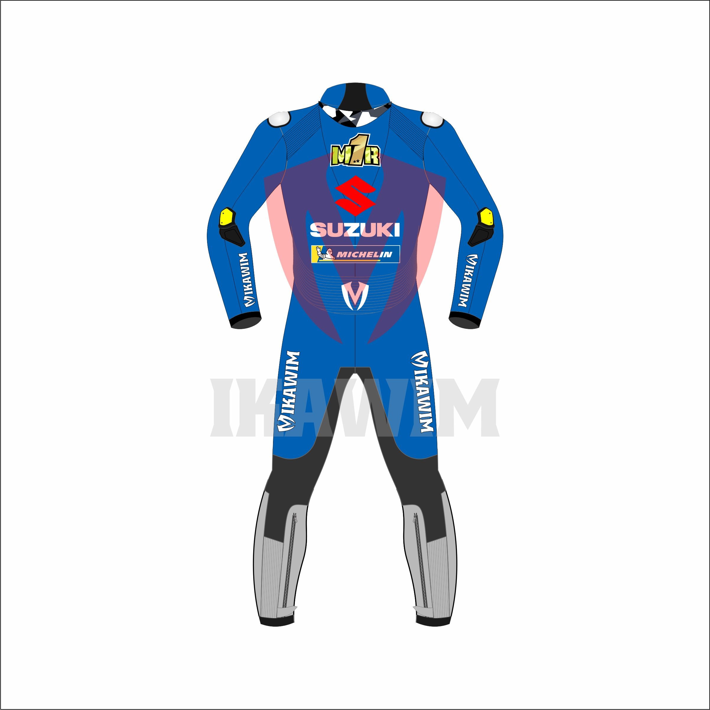 Joan Mir Suzuki MOTOGP 2021 Motrobike Racing Leather Suit