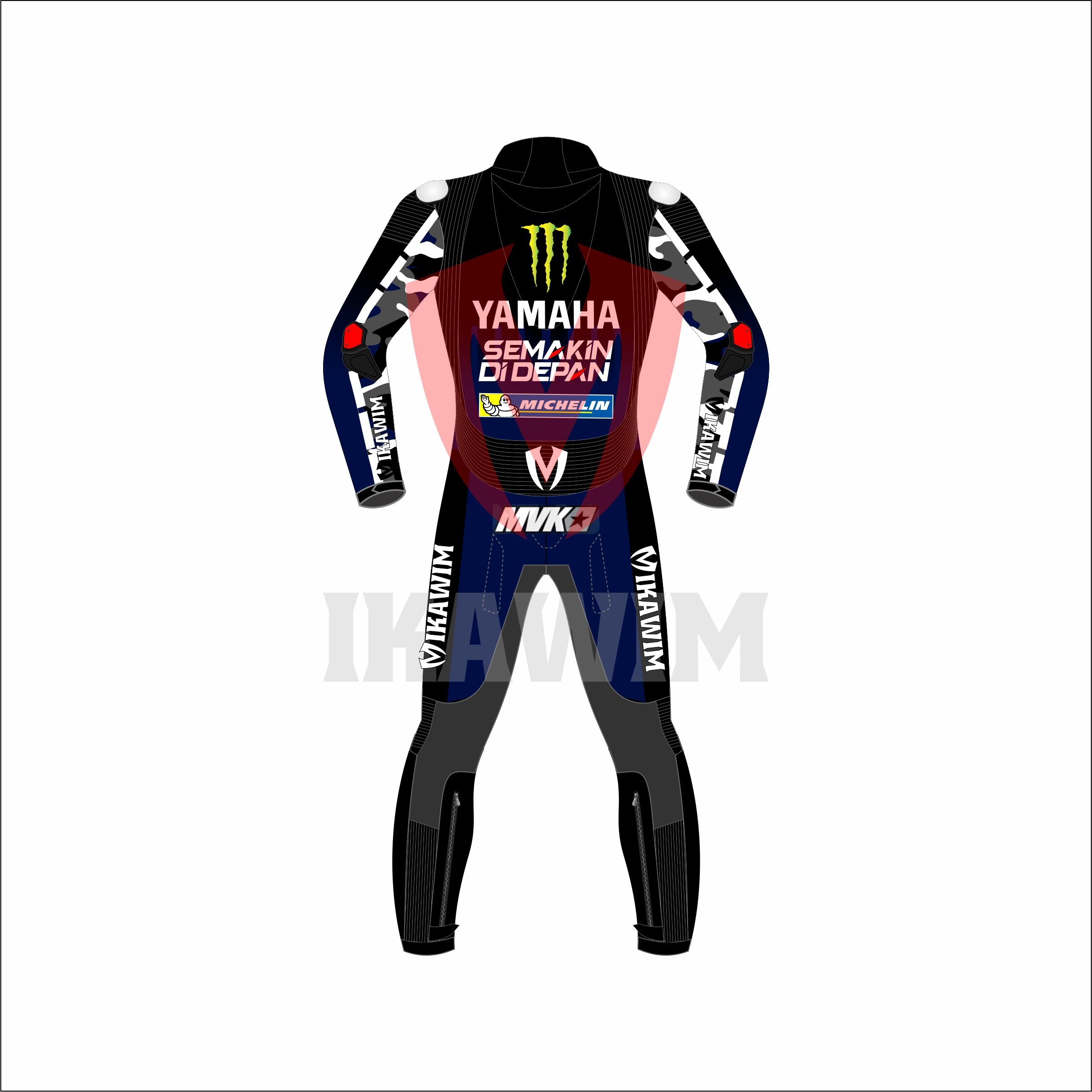 MaveRicket Vales MotoGp 2021  Motrobike Racing Leather Suit