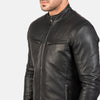 Men's Black Leather Jacket