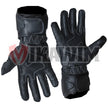 Motorbike Racing Leather Gloves Black Red