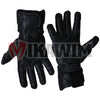 Motorbike Racing Leather Gloves Black Red