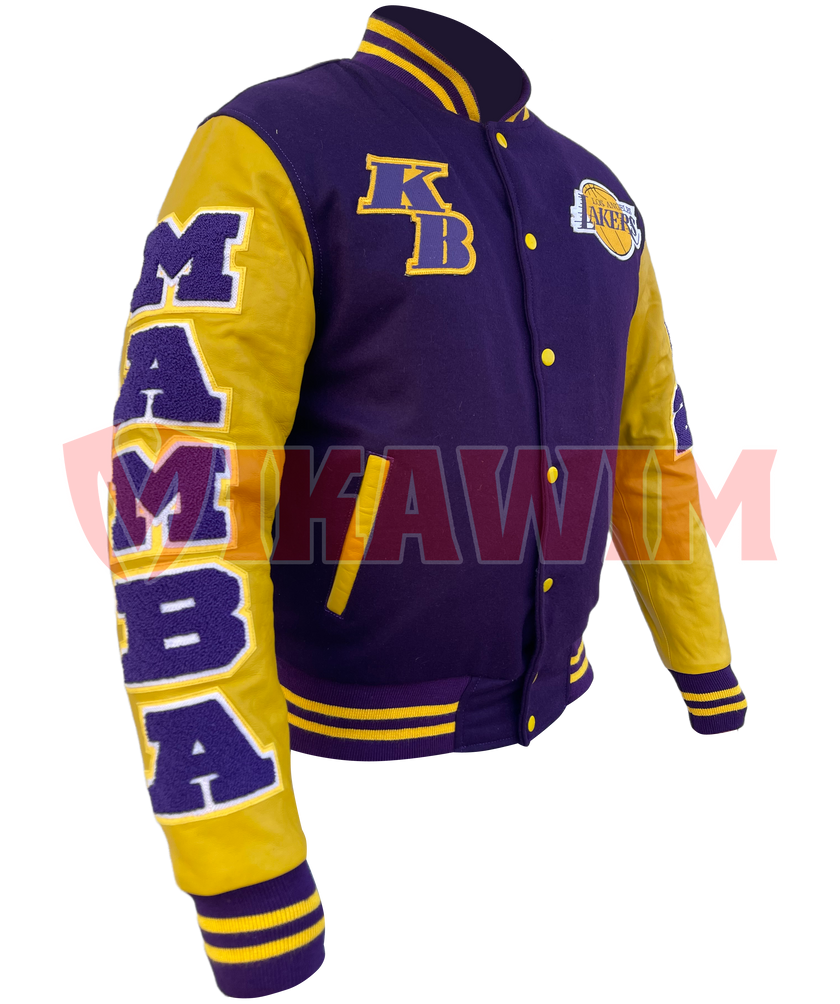 Kobe Bryant Los Angeles Lakers Basketball Varsity Wool Jacket Letterman Bomber