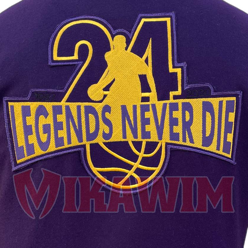 Kobe Bryant Los Angeles Lakers Basketball Varsity Wool Jacket Letterman Bomber