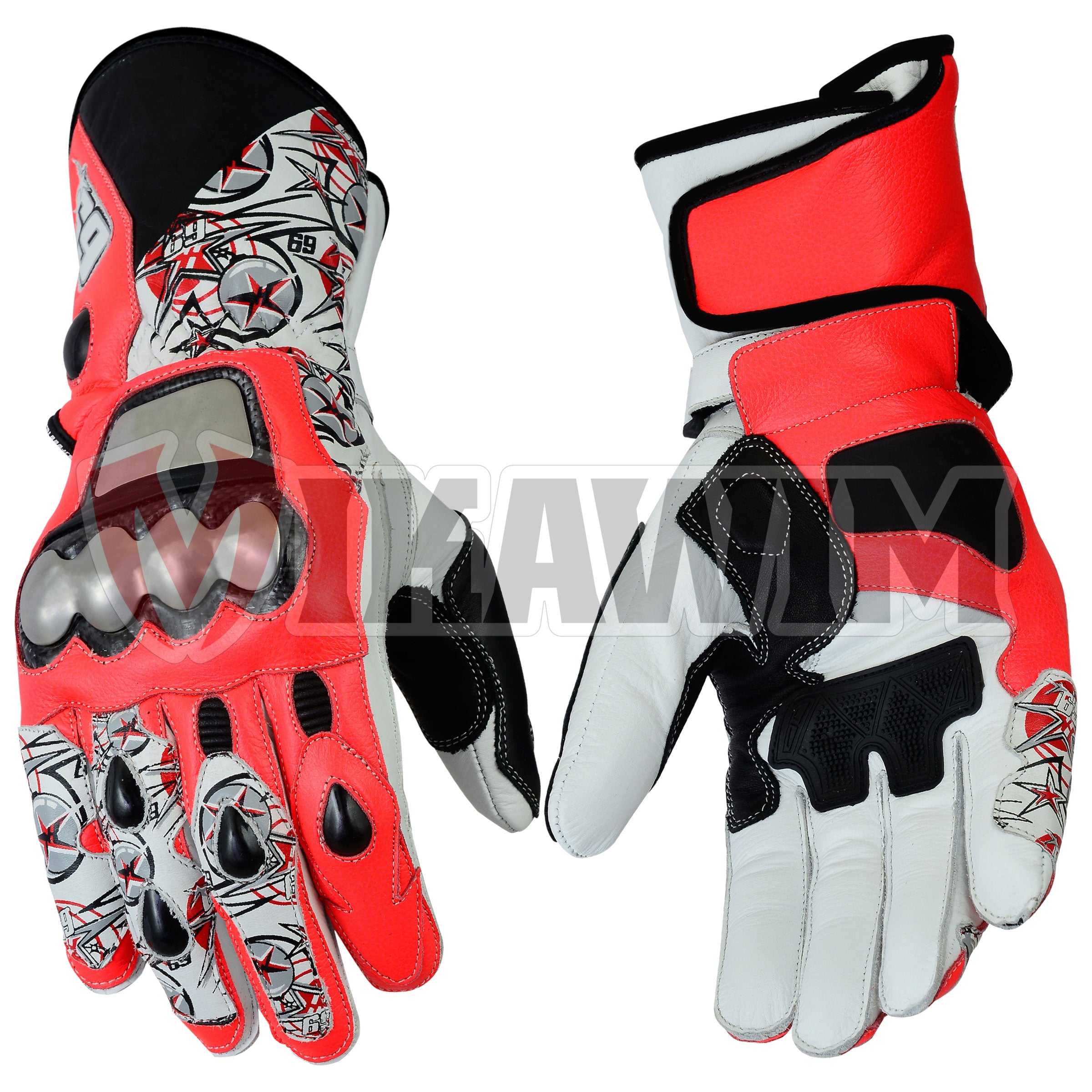 Nicky Hayden Motorbike Racing Leathers Gloves