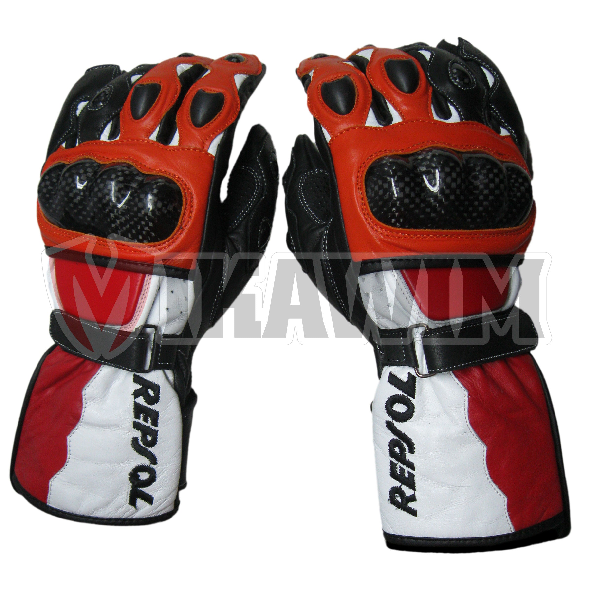 Repsol Motorbike Racing Leathers Gloves