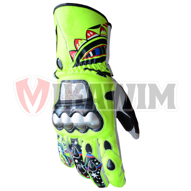 Valentino Rossi Motorbike Racing Leathers Gloves