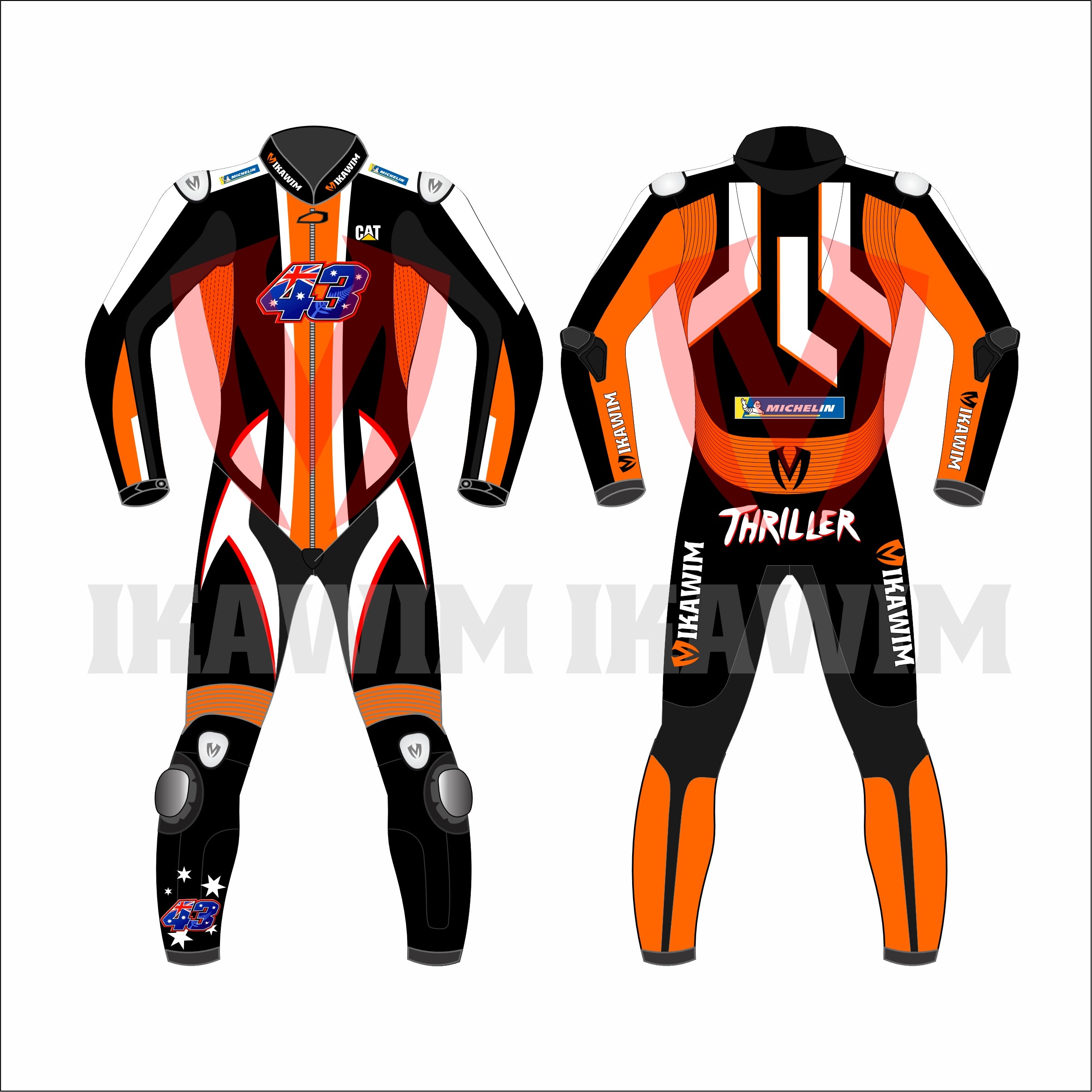 JACK MILLER KTM WINTER TEST 2022 MOTORBIKE RACING LEATHER SUIT