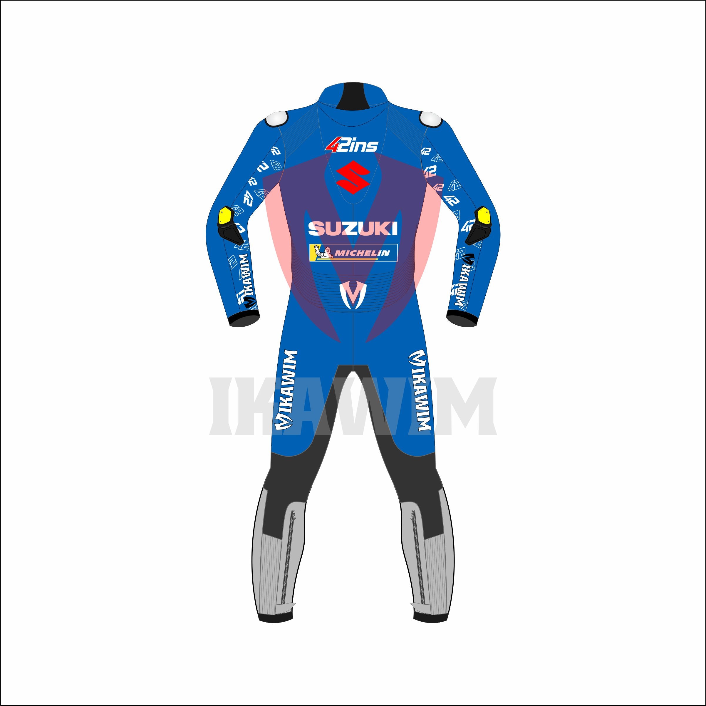 Suzuki Alex Rins 2021 Motrobike Racing Leather Suit