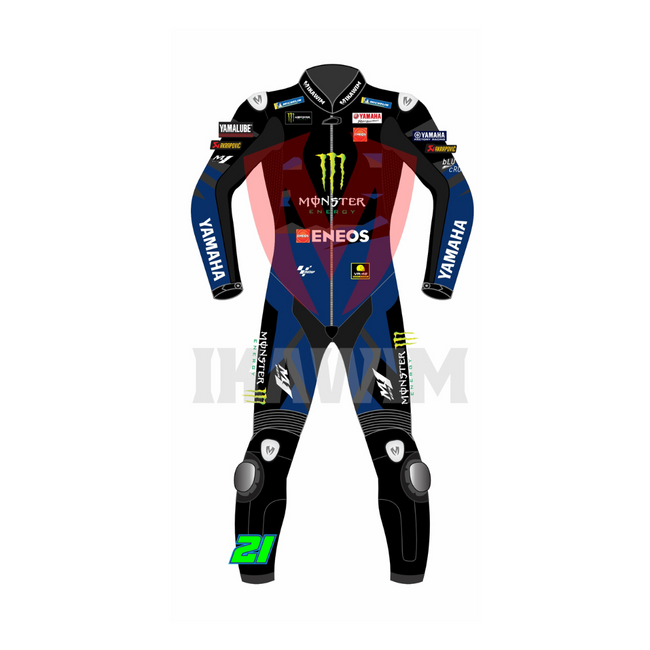 FRANCO MORBIDELLI YAMAHA MOTOGP 2023 MOTORBIKE RACING LEATHER SUIT