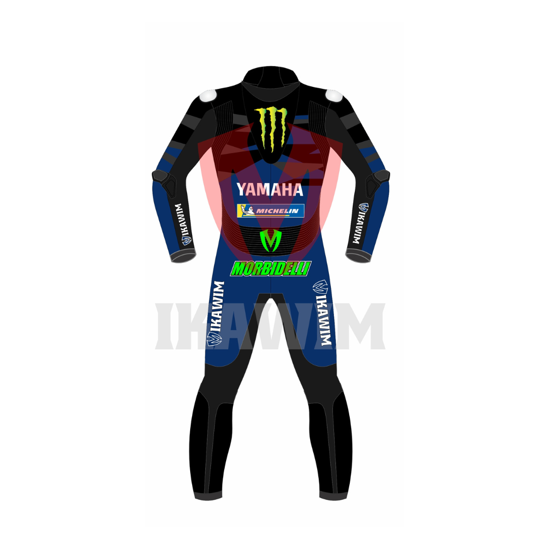 FRANCO MORBIDELLI YAMAHA MOTOGP 2023 MOTORBIKE RACING LEATHER SUIT