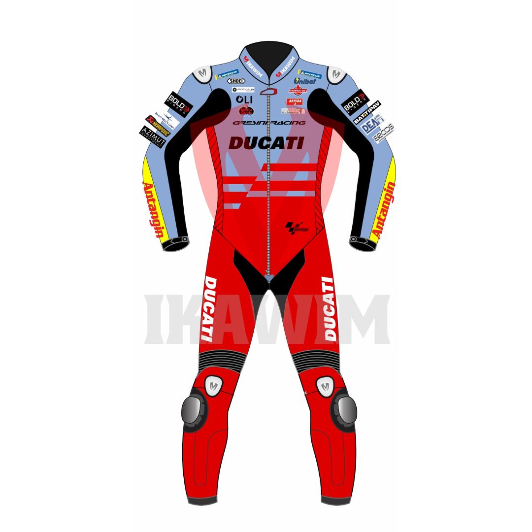 DUCATI FABIO MOTOGP 2023 MOTORBIKE RACING LEATHER SUIT