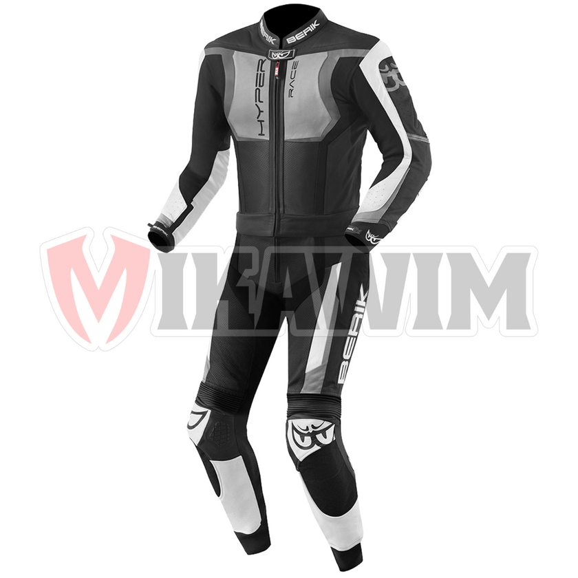 BERIK 2.0 HYPER RACE BLACK MOTORBIKE RACING LEATHER SUIT – Mikawim BERIK 2.0 HYPER RACE BLACK MOTORBIKE RACING LEATHER SUIT – Mikawim
