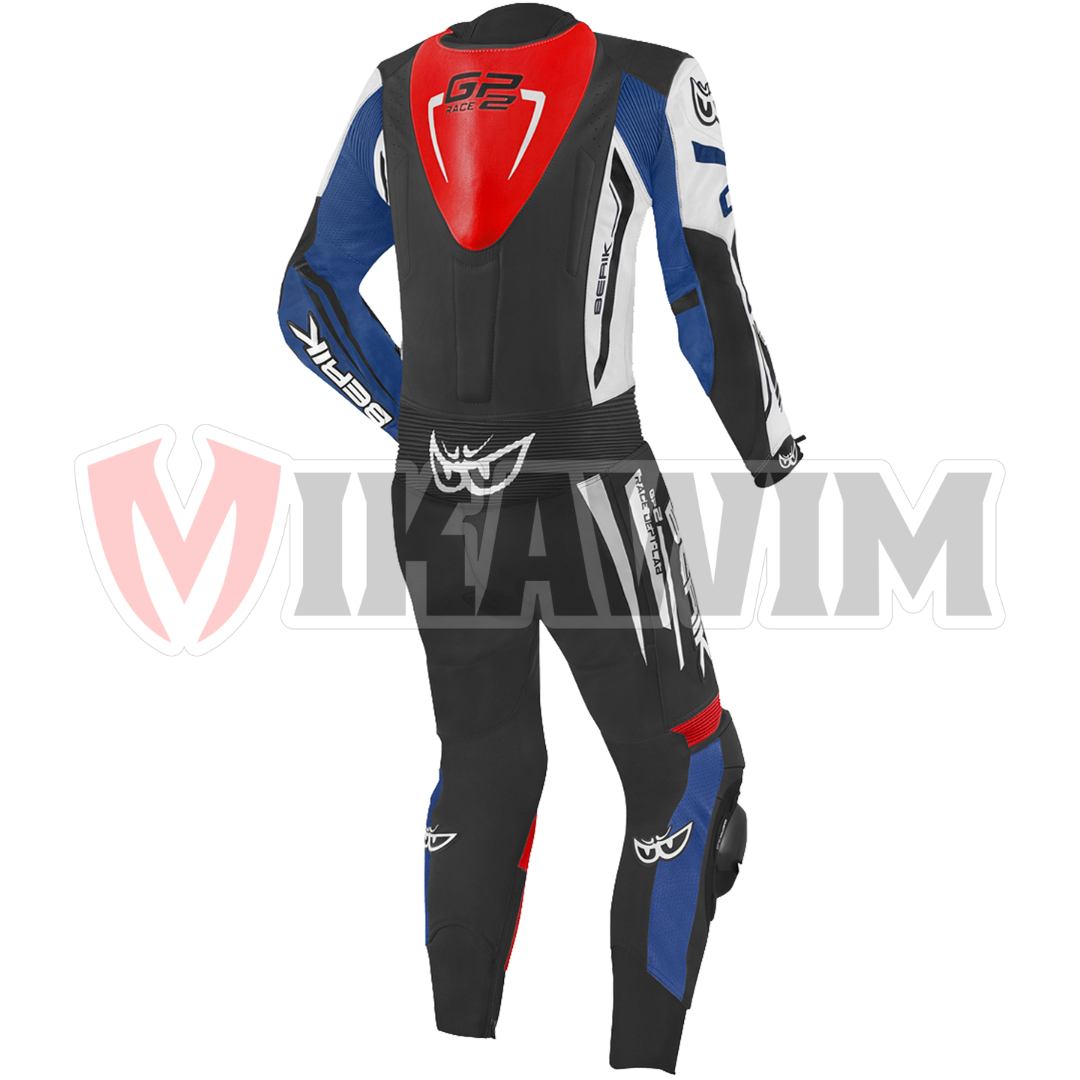 BERIK GP RACE 2 BLACK MOTORBIKE RACING LEATHER SUIT