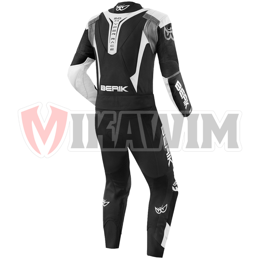 BERIK 2.0 HYPER RACE BLACK MOTORBIKE RACING LEATHER SUIT – Mikawim BERIK 2.0 HYPER RACE BLACK MOTORBIKE RACING LEATHER SUIT – Mikawim