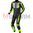 BERIK BLACK GREEN MOTORBIKE RACING LEATHER SUIT